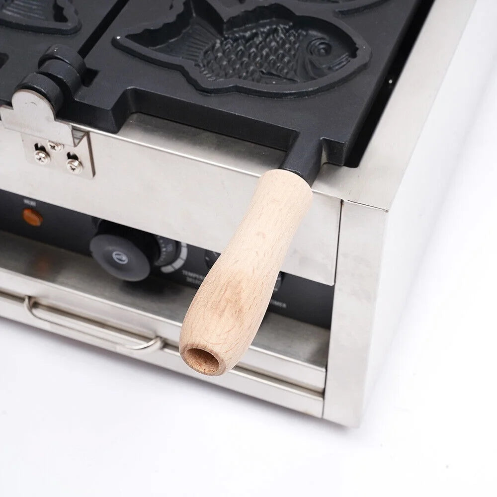 6Pcs Non-stick Stainless Steel Fish Waffle Maker K629303