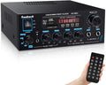 200W Dual Channel Bluetooth Stereo Amplifier Receiver with USB FM Radio Remote Control J638932