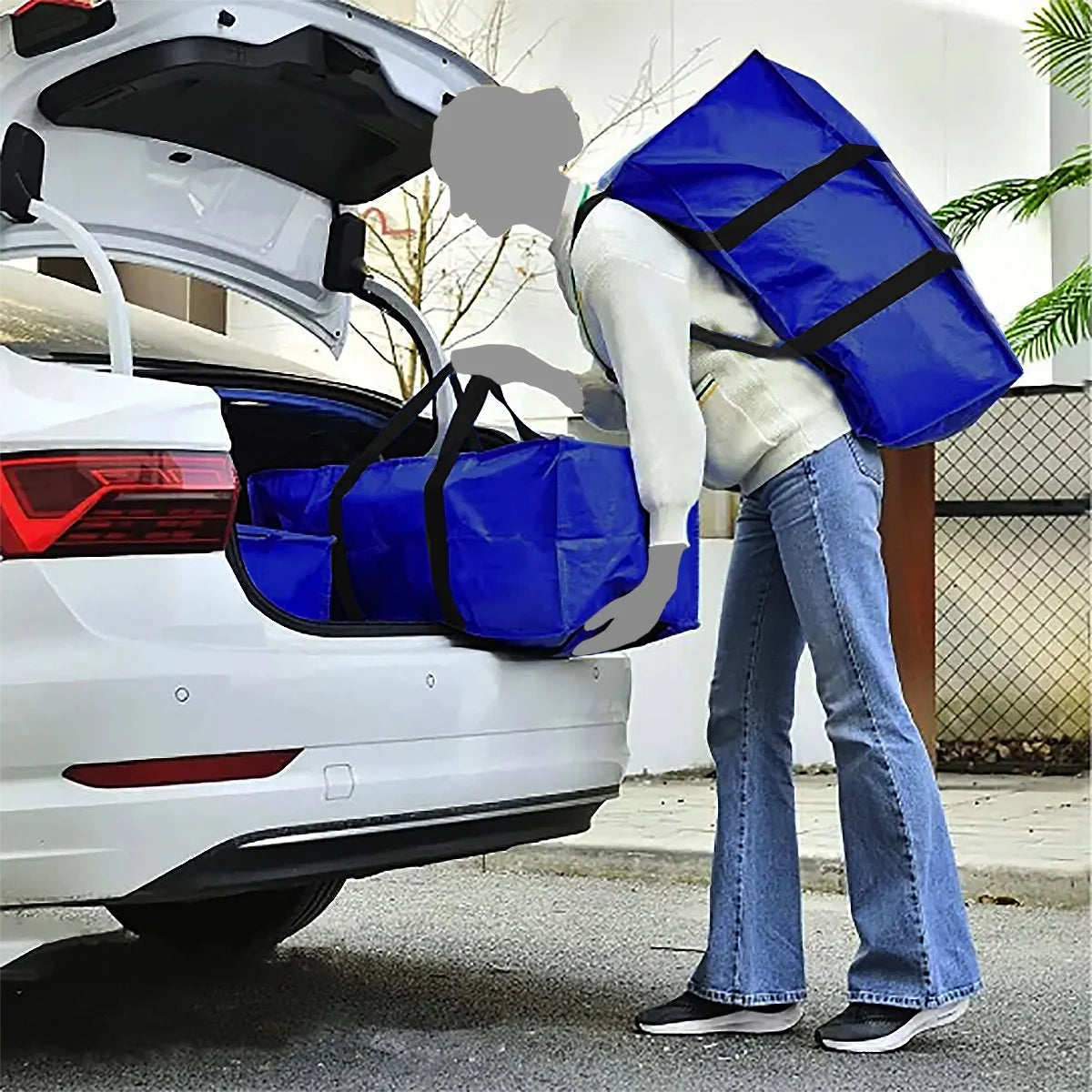 6 Pack 24 gal Moving Storage Bags with Top Zipper L6327
