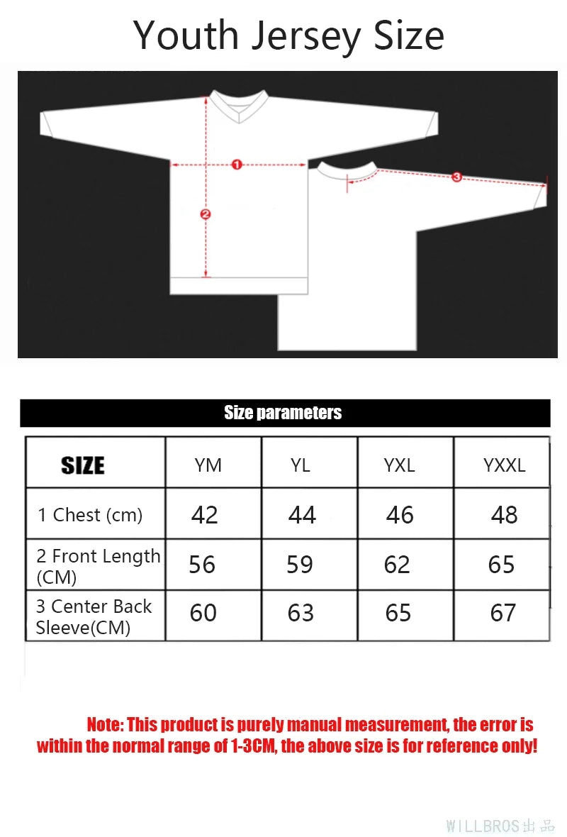 Youth Motocross Jersey Pants Combo Set Brown X7461