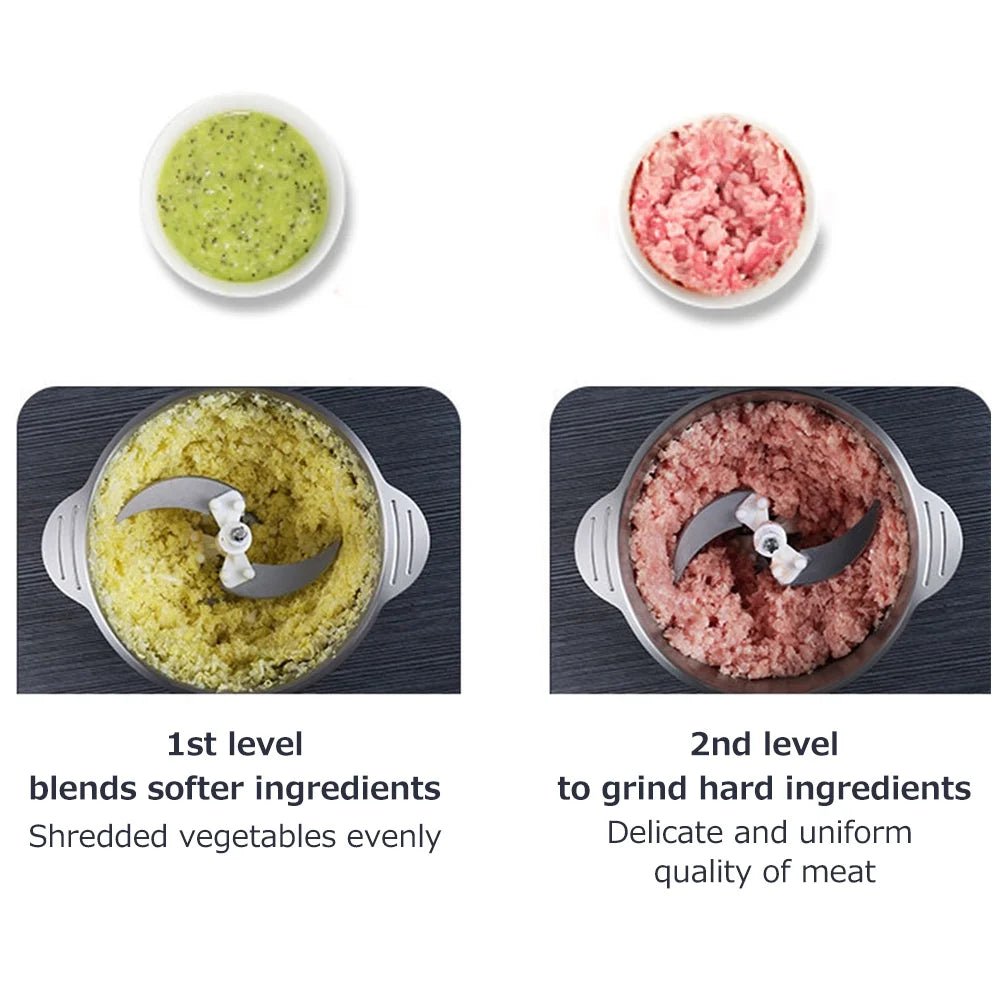 250W Electric Meat Grinder with 3L Stainless Steel Blender N36112