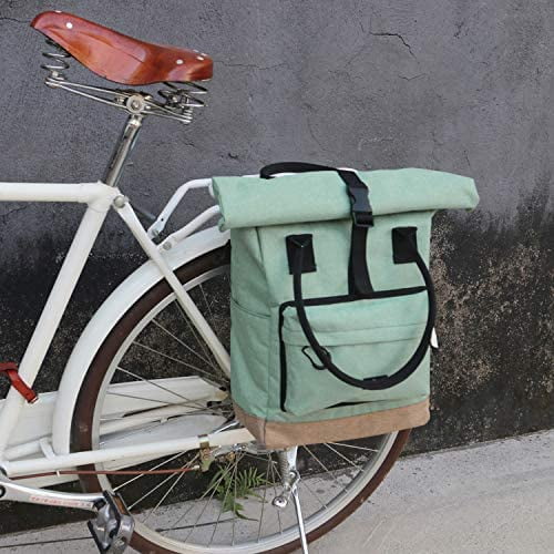 Nylon Roll-top Bike Panniers Shoulder Tote Bag R130