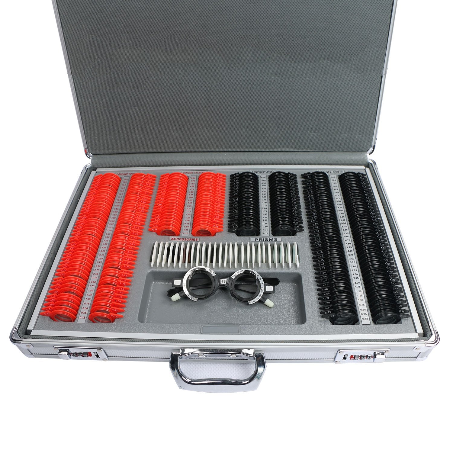 266 pcs Optical Trial Lens Set with Aluminium Case C58295