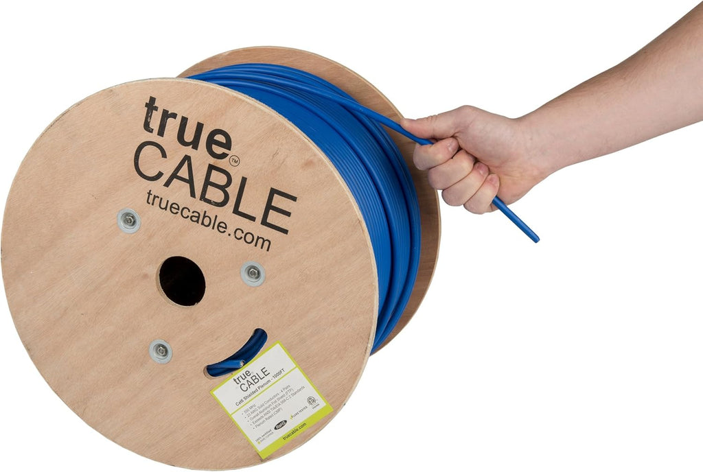 1000ft White 23AWG Solid Bare Copper Bulk Ethernet Cable C42135