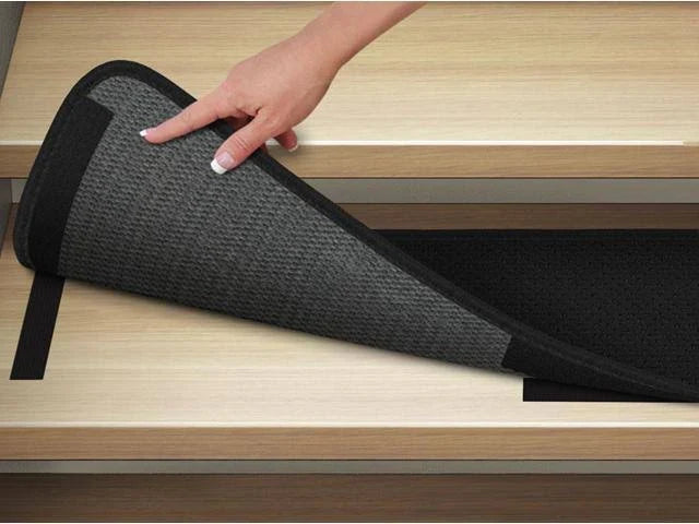 15 Pc Black Carpet Stair Treads X3248