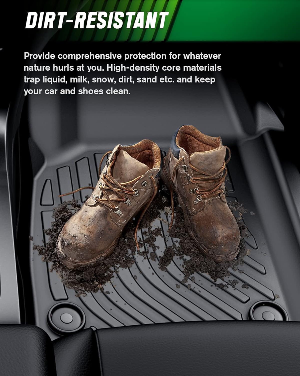 Black TPE Car Floor Mats Full Set Z76784