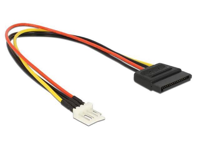 SATA 15Pin Male to Floppy 4 Power Cable J2839