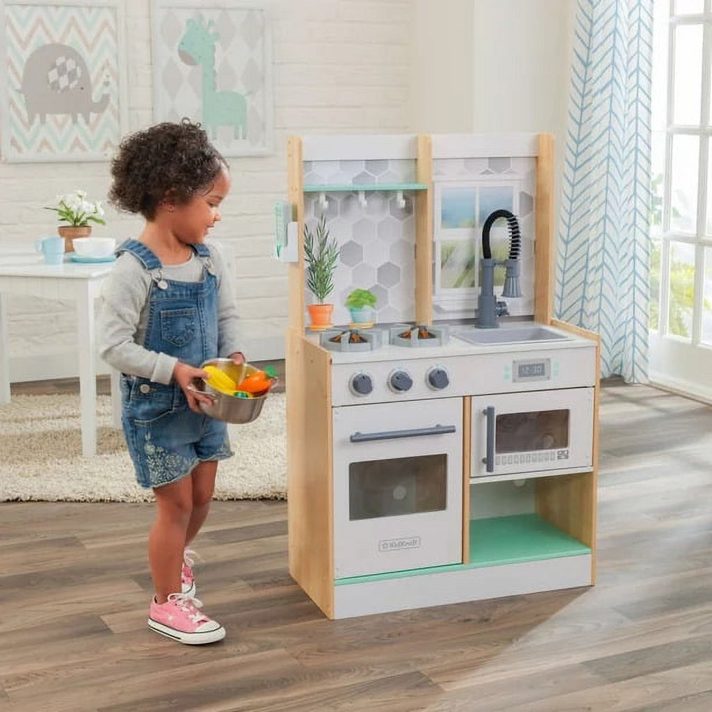 Natural Wooden Play Kitchen with 1 Piece Accessory Play Set R259500