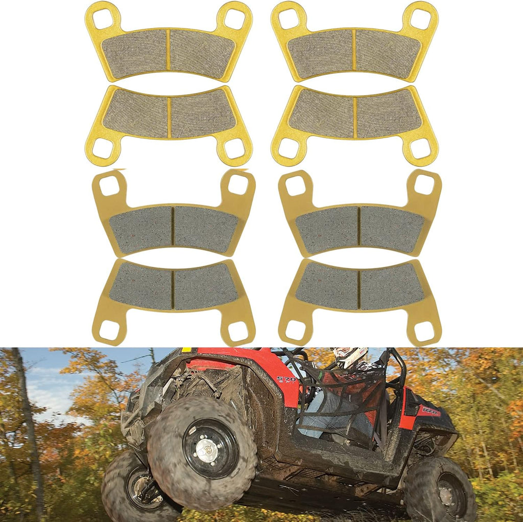Parking Brake Pads, Heavy Duty Front & Rear 8X Brake Pads Pack of 2 F290005