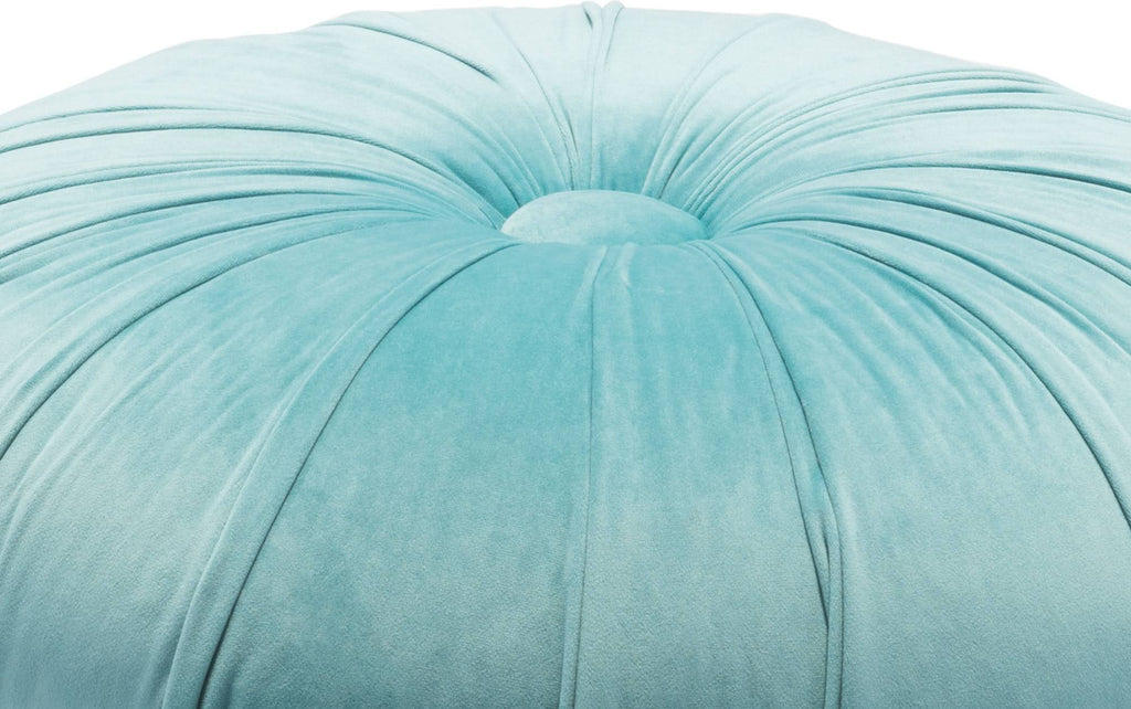 Light Blue Velvet Ottoman W177218