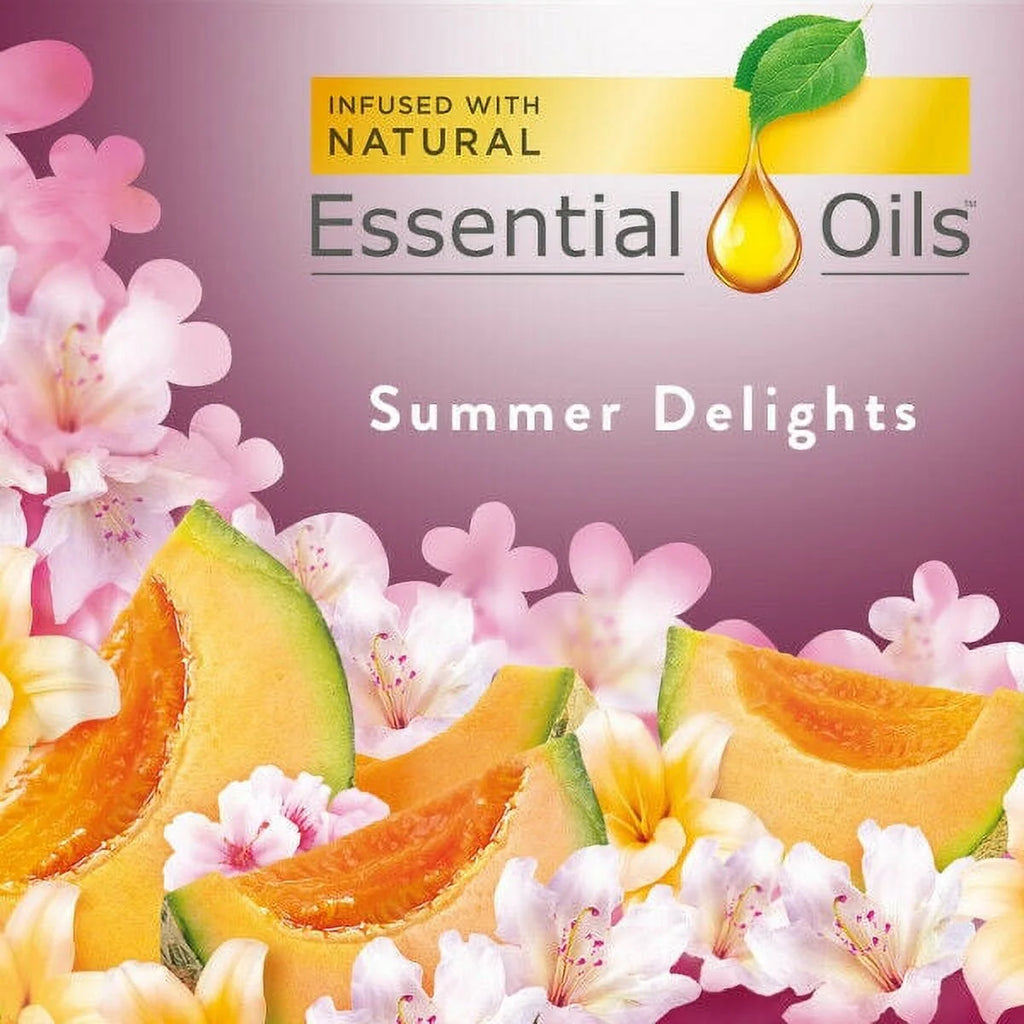 Air Freshener Spray, Summer Delights with White Flowers, Melon & Vanilla Scent (Pack of 4) E5851