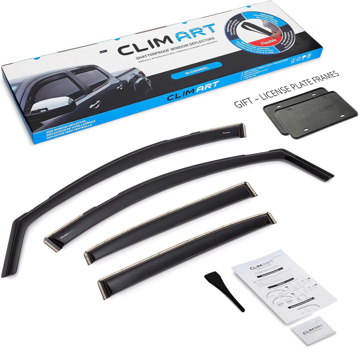 4 pcs in-Channel Rain Guards for Chevrolet Equinox 2018-2022 O223479