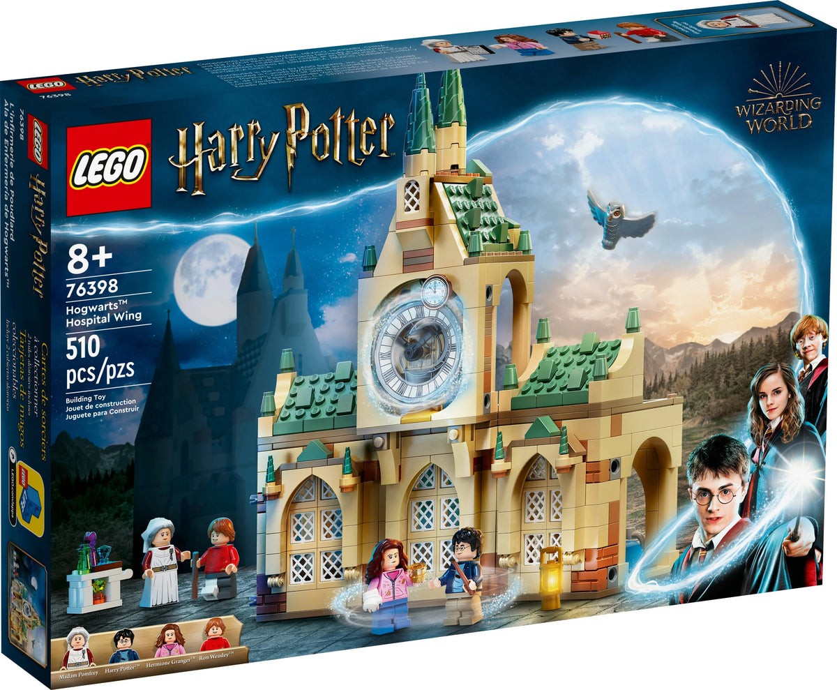 LEGO Harry Potter Hogwarts Hospital Wing 76398 Buildable Castle Toy with Clock Tower Minifigures C567237