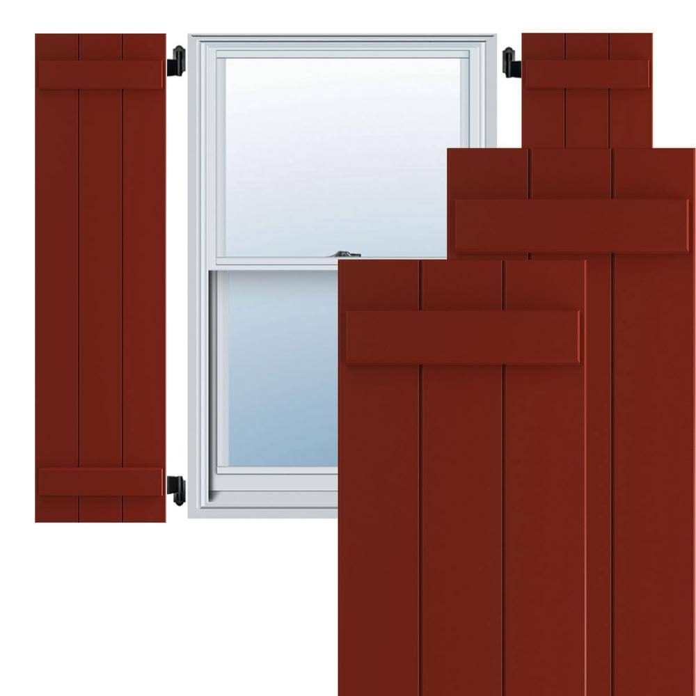 15x22W x 27x22H Exterior Composite Board-n-Batten Shutters (Per Pair) A546