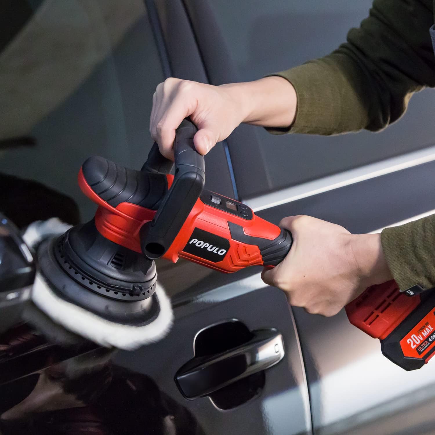 6-inch Cordless Random Orbital Polisher with 4.0Ah Battery E777313