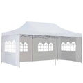 White 10x20 ft Pop Up Canopy Tent Z490