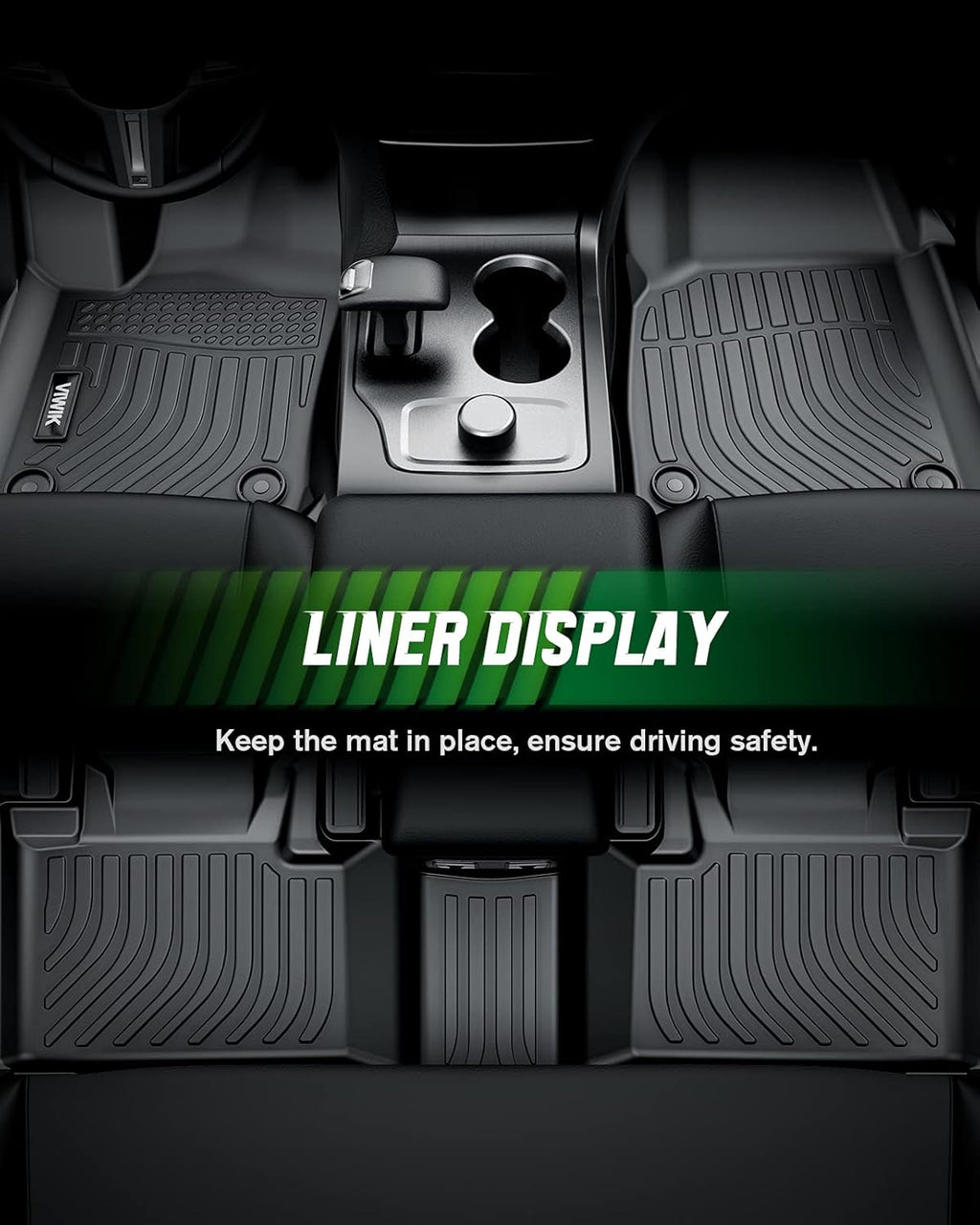 Black TPE Car Floor Mats Full Set Z76784