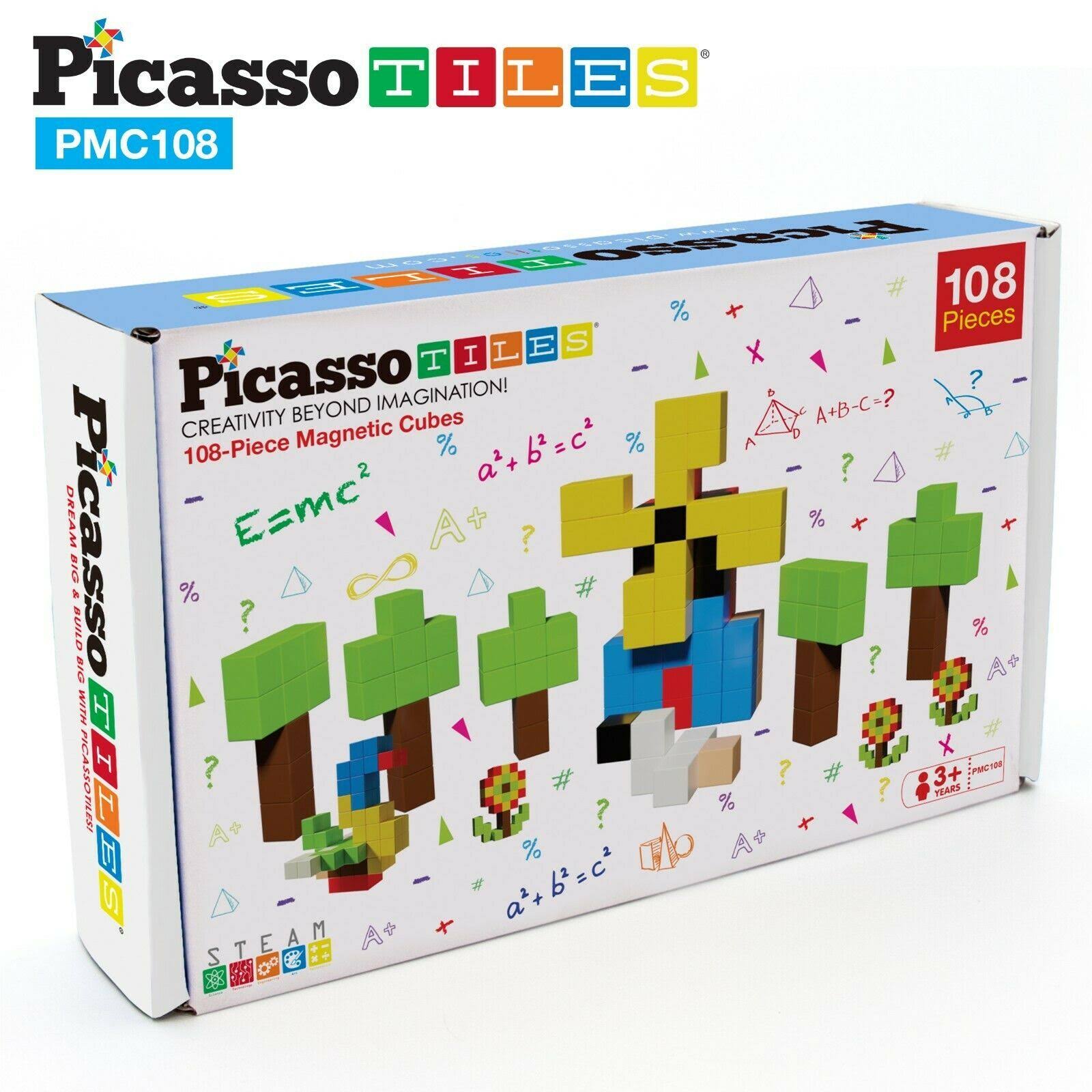 108 Piece Magnetic Building Cubes Toy Set Y80059