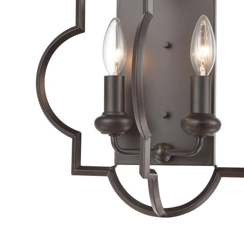 Aged Silver 2-Light Sconce L71962