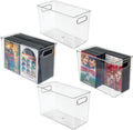 Clear Plastic 4 Pack Storage Bin V1731