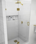 39.25x22 W x 78x22 H Hinged Frameless Shower Door M873361