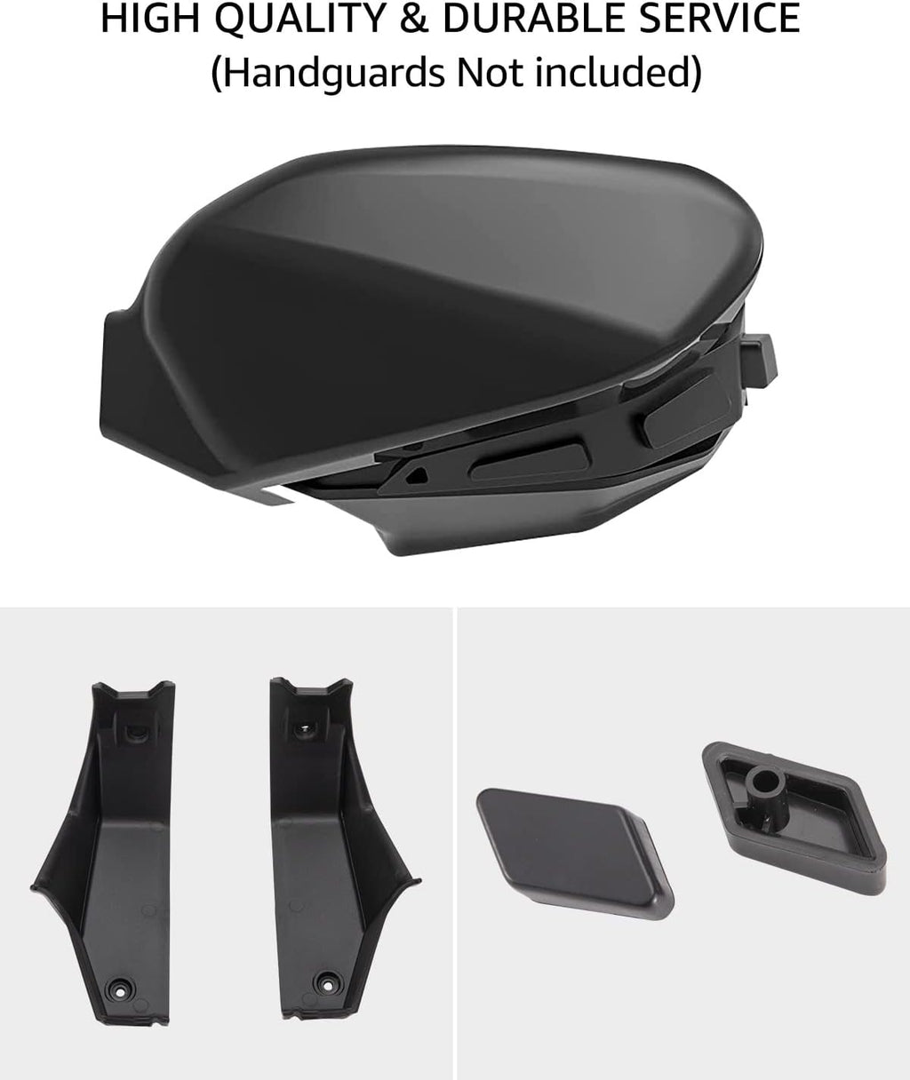 Black Plastic Hand Guards Wind Deflector Kit Pack of 2 Y71770
