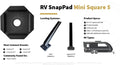 Square 5 4-Pack RV Jack Pad F1675