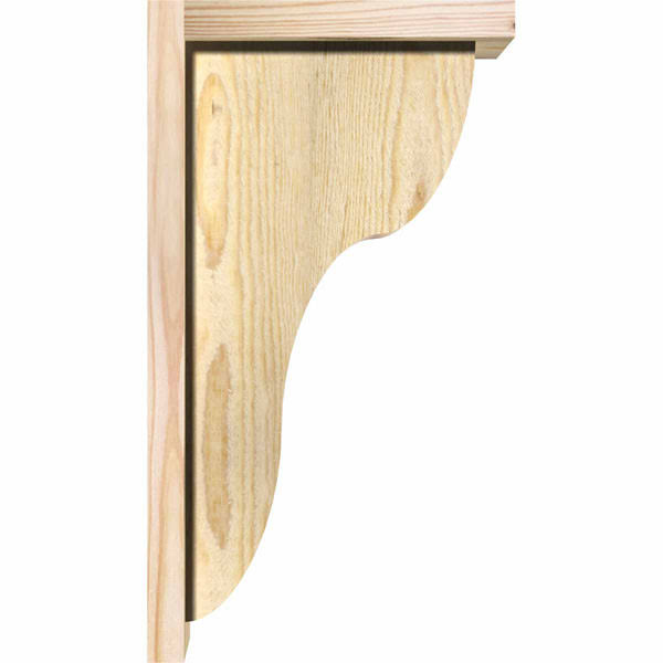 Carmel Rough Sawn Corbel with Backplate, Douglas Fir P1240
