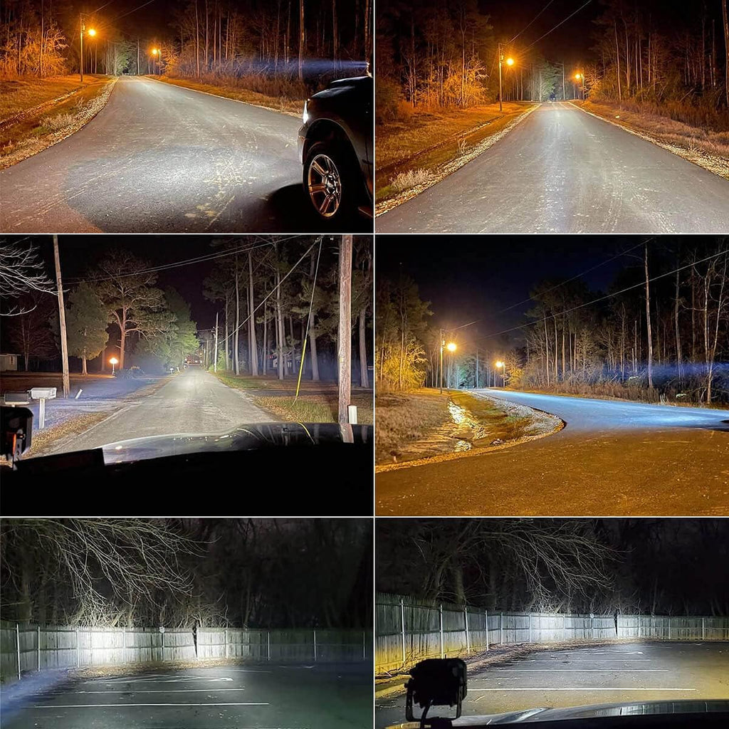 3 inch LED Pods Flood Beam Off Road 36W White, Pair T493