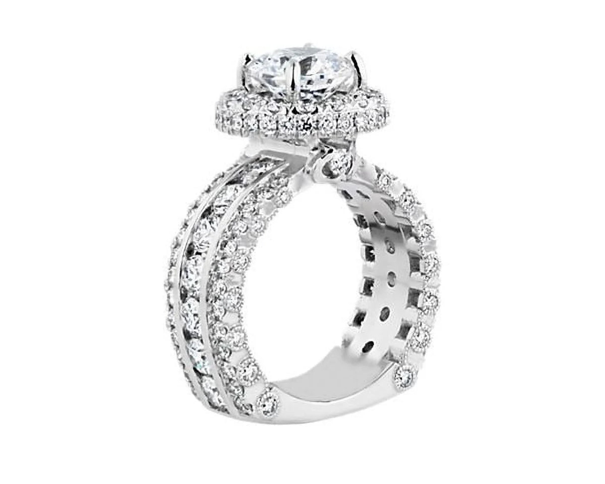 14K White Gold Solitaire Diamond Ring Size 7 C499730