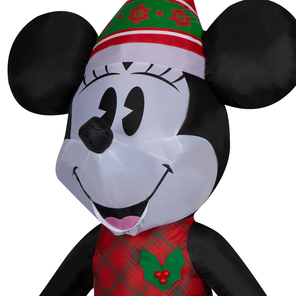 5 Foot Nordic Winter Christmas Minnie Mouse Inflatables N39537
