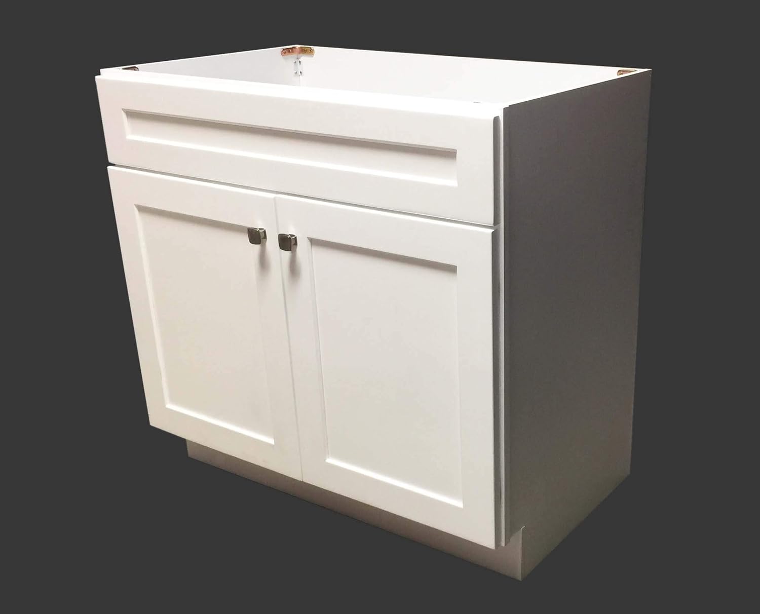 White Shaker Single-Sink Bathroom Vanity Base Cabinet C754086