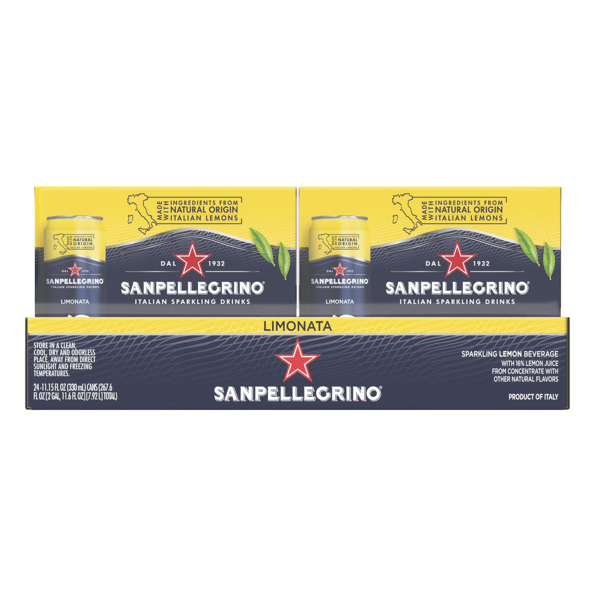 Sparkling Lemon Beverage, 24 Pack of 11.15 Fl Oz Cans C246