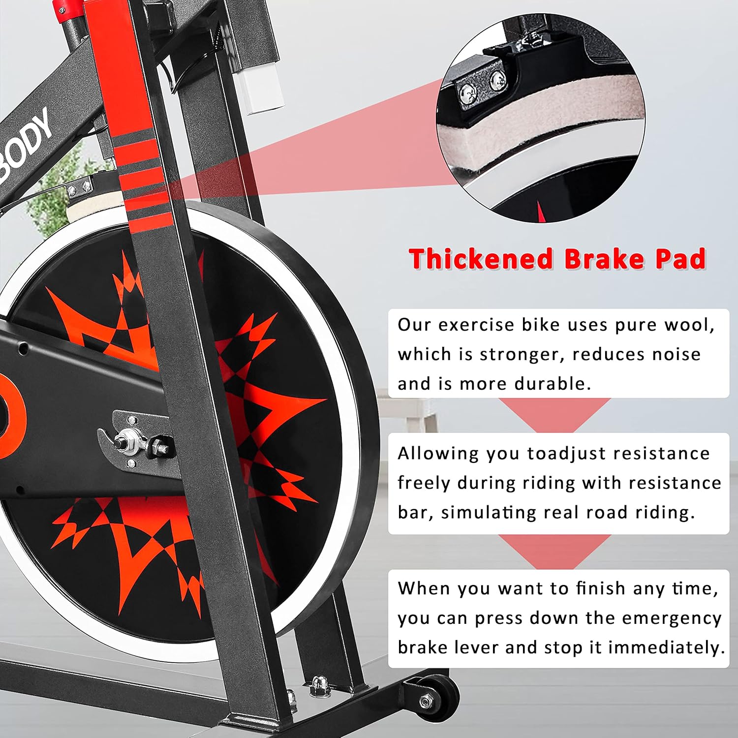 Upright Exercise Bike with Belt Drive L320427