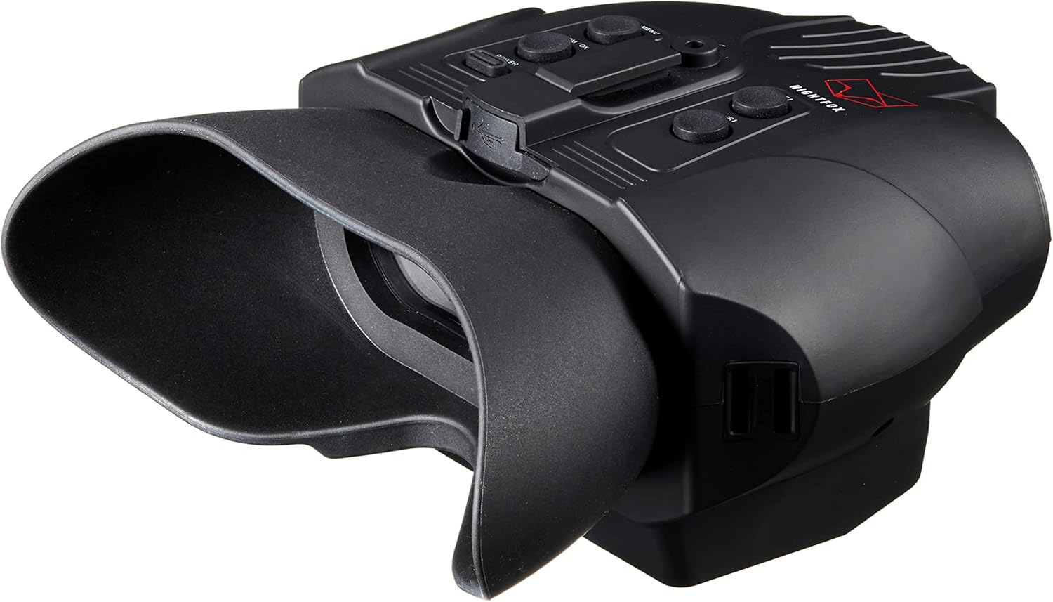Red HD Digital Night Vision Goggles with 1x Magnification, 940nm Infrared, 1080p Video, USB Rechargeable X402716