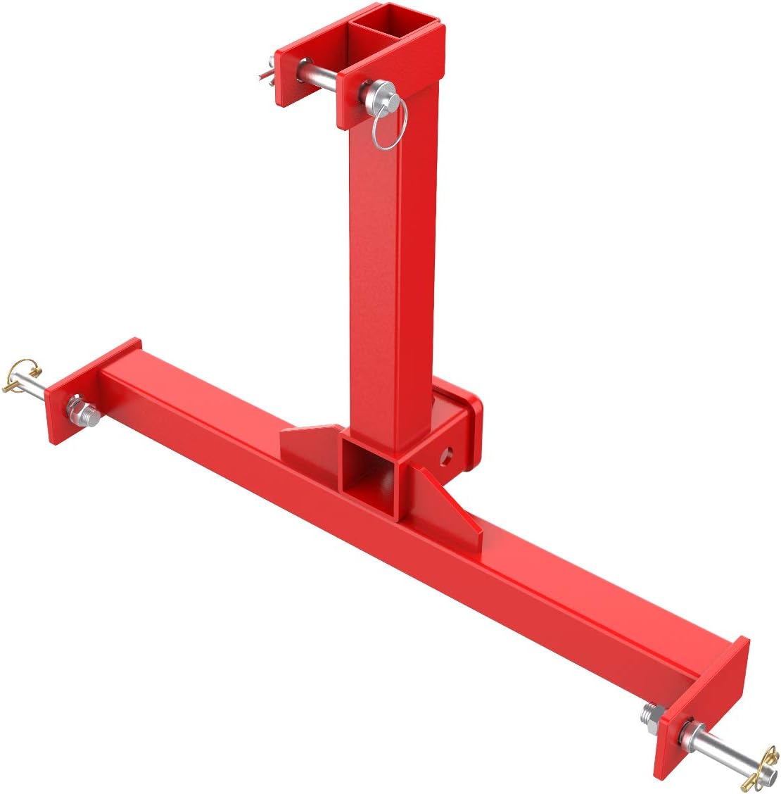Red 3 Point Trailer Hitch with 2 Receivers B47462