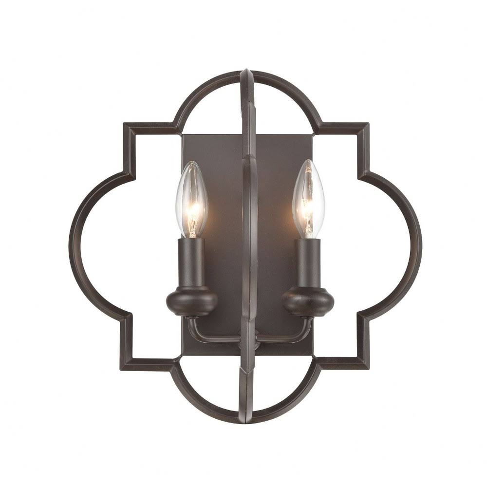 Aged Silver 2-Light Sconce L71962