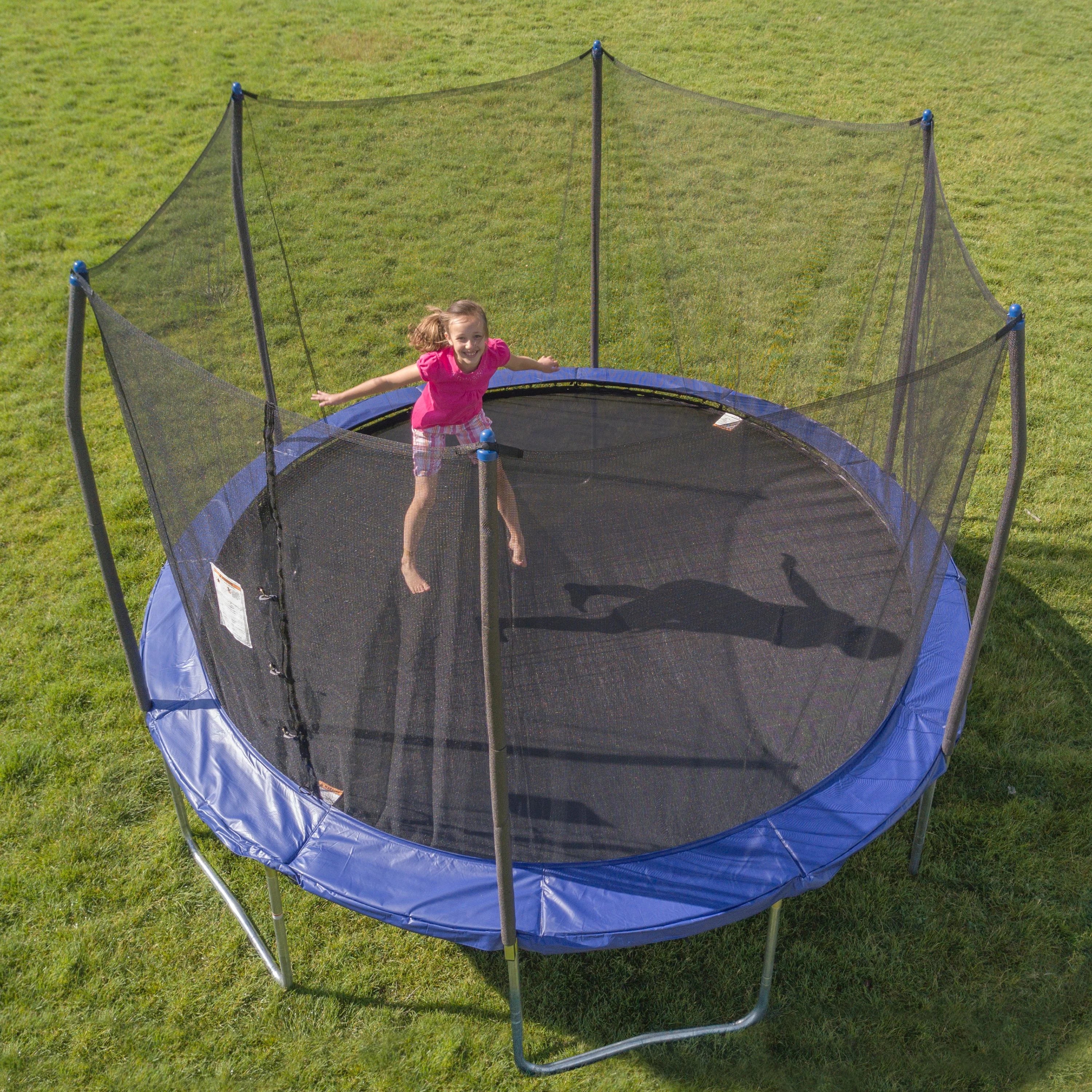 12' Trampoline with Safety Enclosure, Blue M392