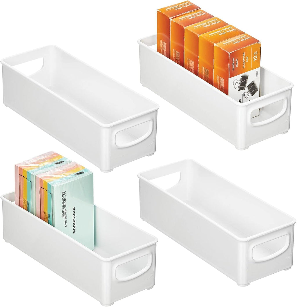 Clear Plastic 4 Pack Storage Bin V1731