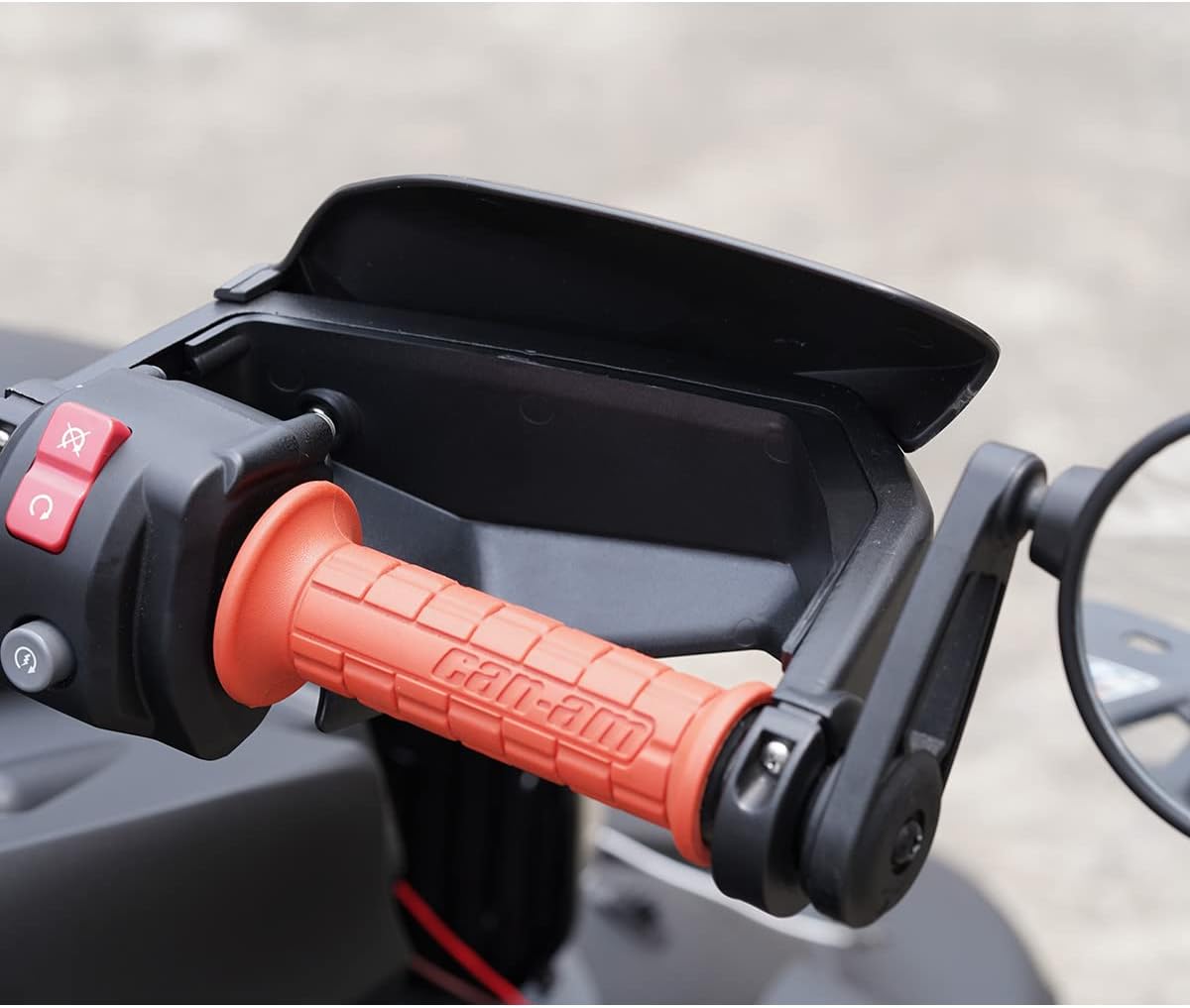 Black Plastic Hand Guards Wind Deflector Kit Pack of 2 Y71770
