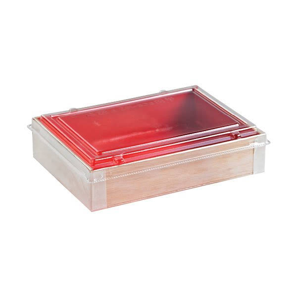 Wooden Folding Box with Red Shiny Interior, 24 oz. Pack of 100 J694321