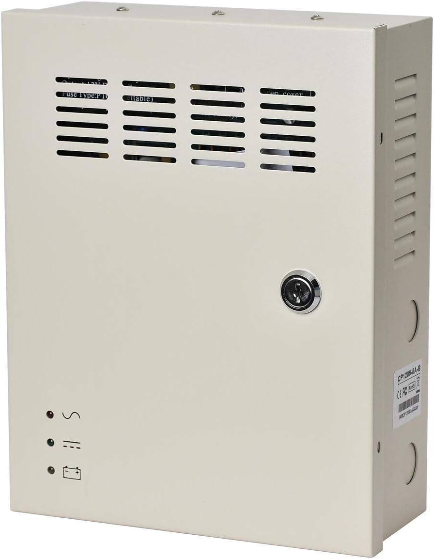 9 Channel 12V 5Amp DC Metal Boxed Cabinet Regulated UPS Power Supply Unit Pack of 2 F6759