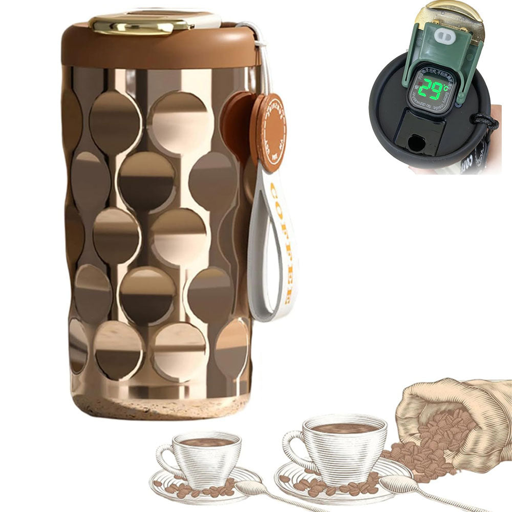 Smart Coffee Thermos with Temperature Display, 450ml W9690
