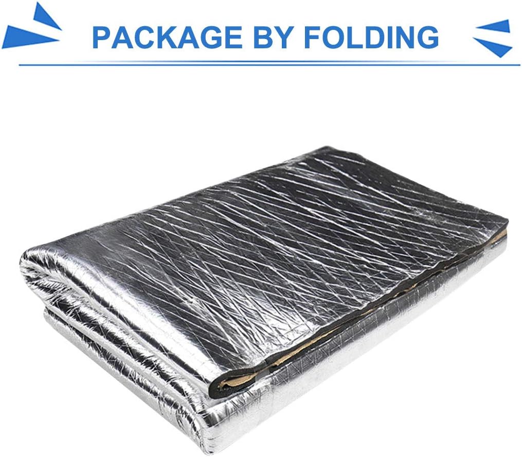 Heat Sound Deadening Insulation Mat 118x39inch Pack of 2 J12353