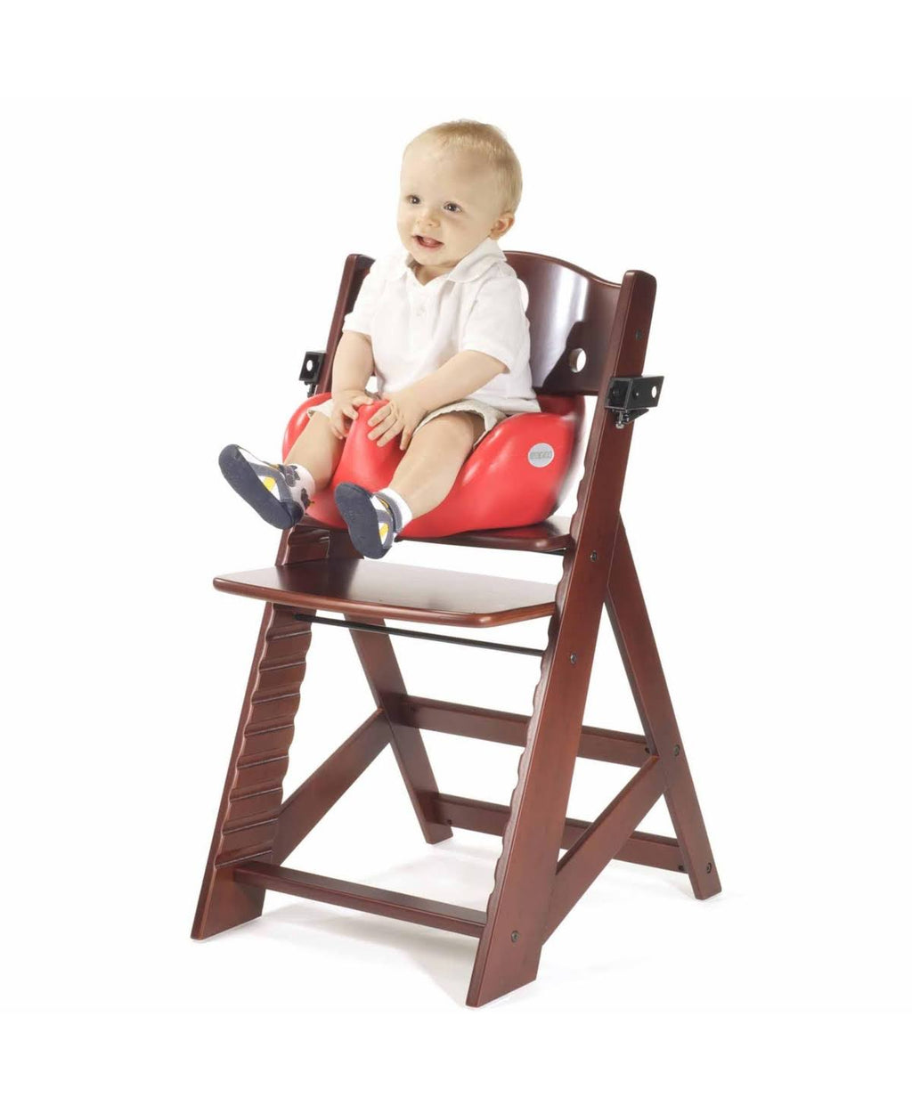 Espresso/Aqua High Chair with Infant Insert and Tray D49771