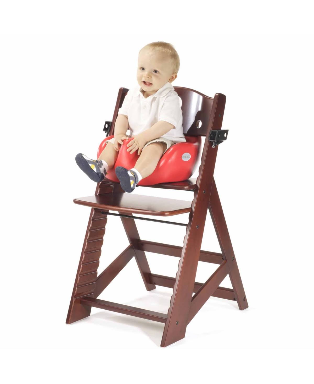 Espresso/Aqua High Chair with Infant Insert and Tray D49771