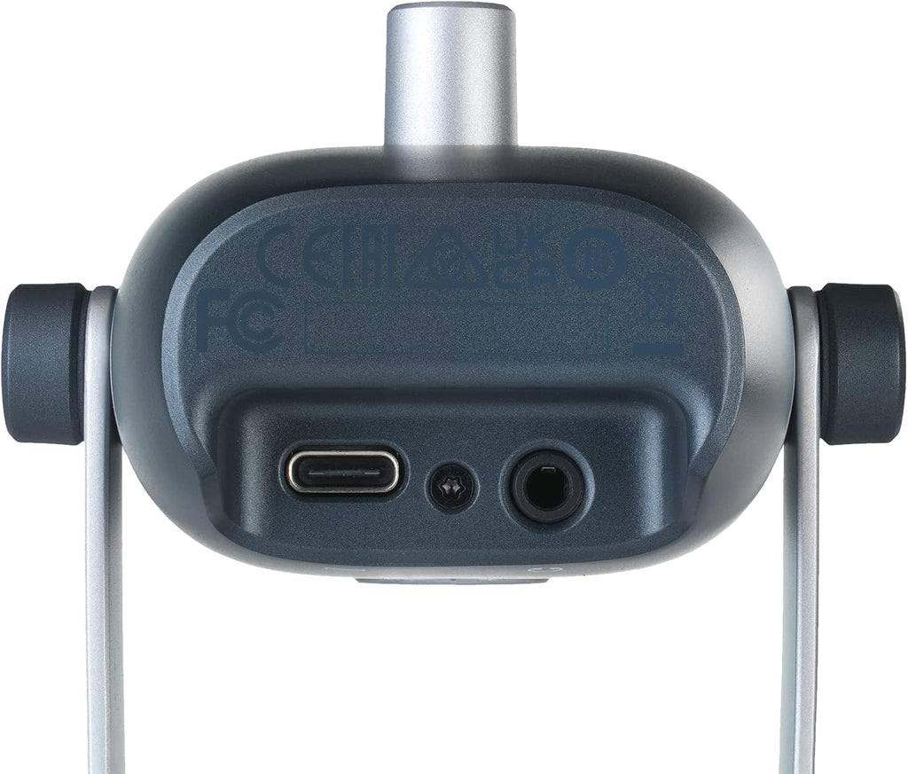 Blue and Silver USB-C Condenser Microphone O153