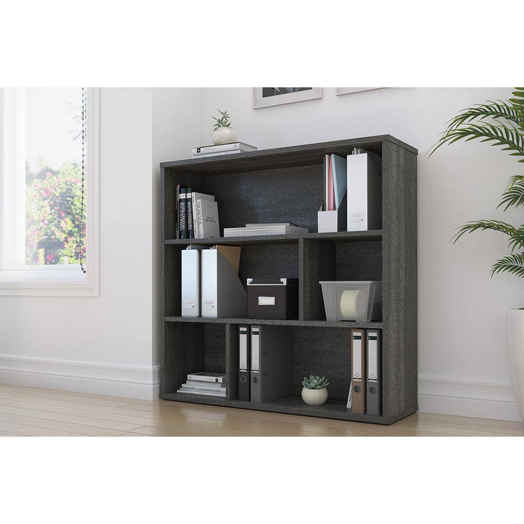 White Asymmetrical Shelving Unit W562