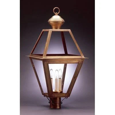 Antique Copper 3-Light Lantern Head M238157