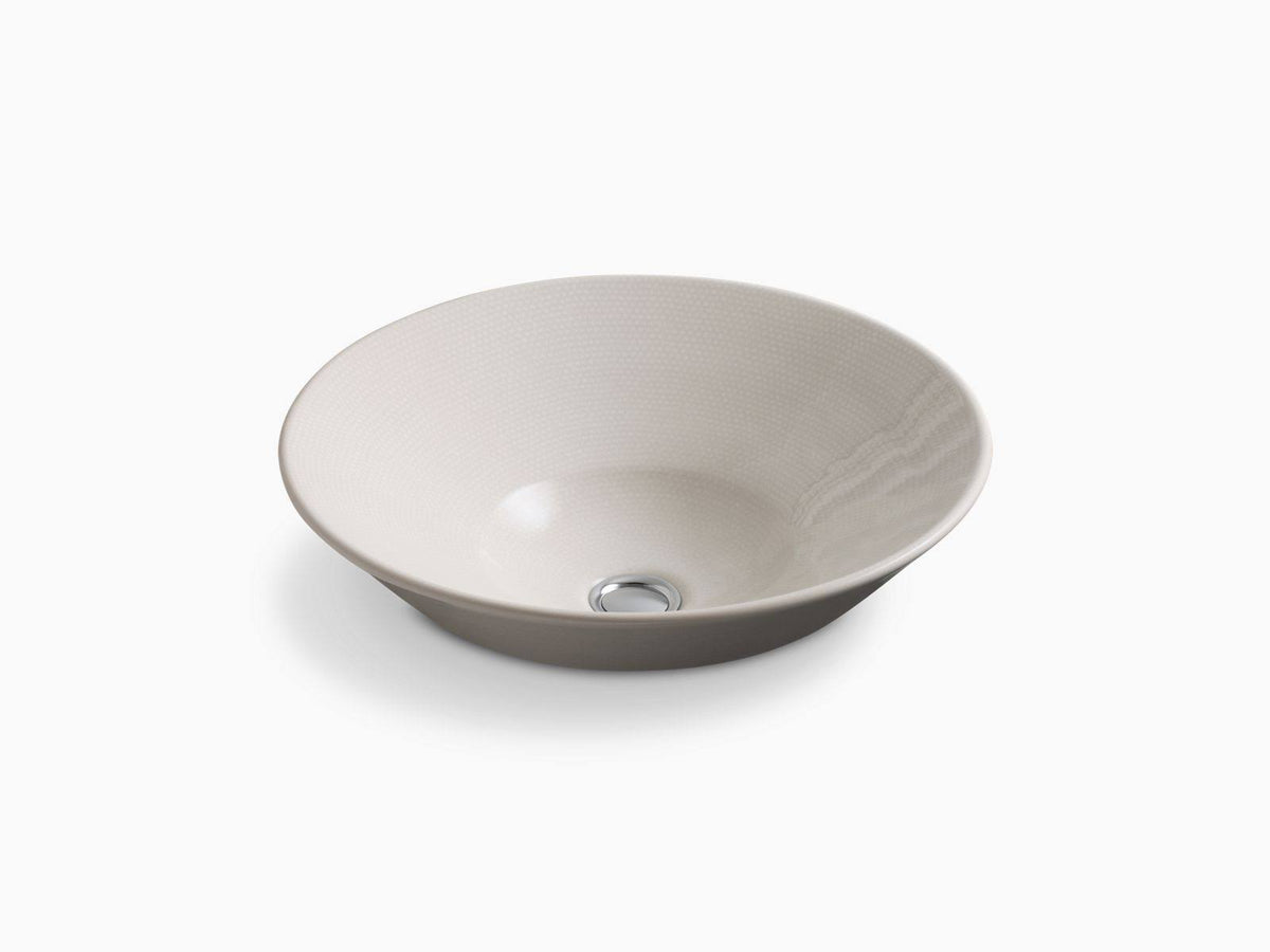 Conical Bell Vessel or Wall-Mount Bathroom Sink - Bouclé Muslin V271203